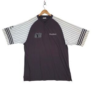 Vtg 2003 Y2K Chase Authentics Dale Earnhardt NASCAR Henley Mens XL Brown Raglan